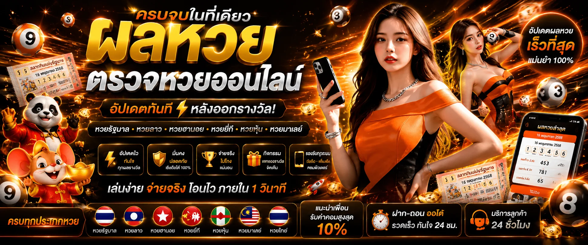 ตารางผลหวยไทย ฮานอย ลาว และหวยหุ้นบน ALPHA88